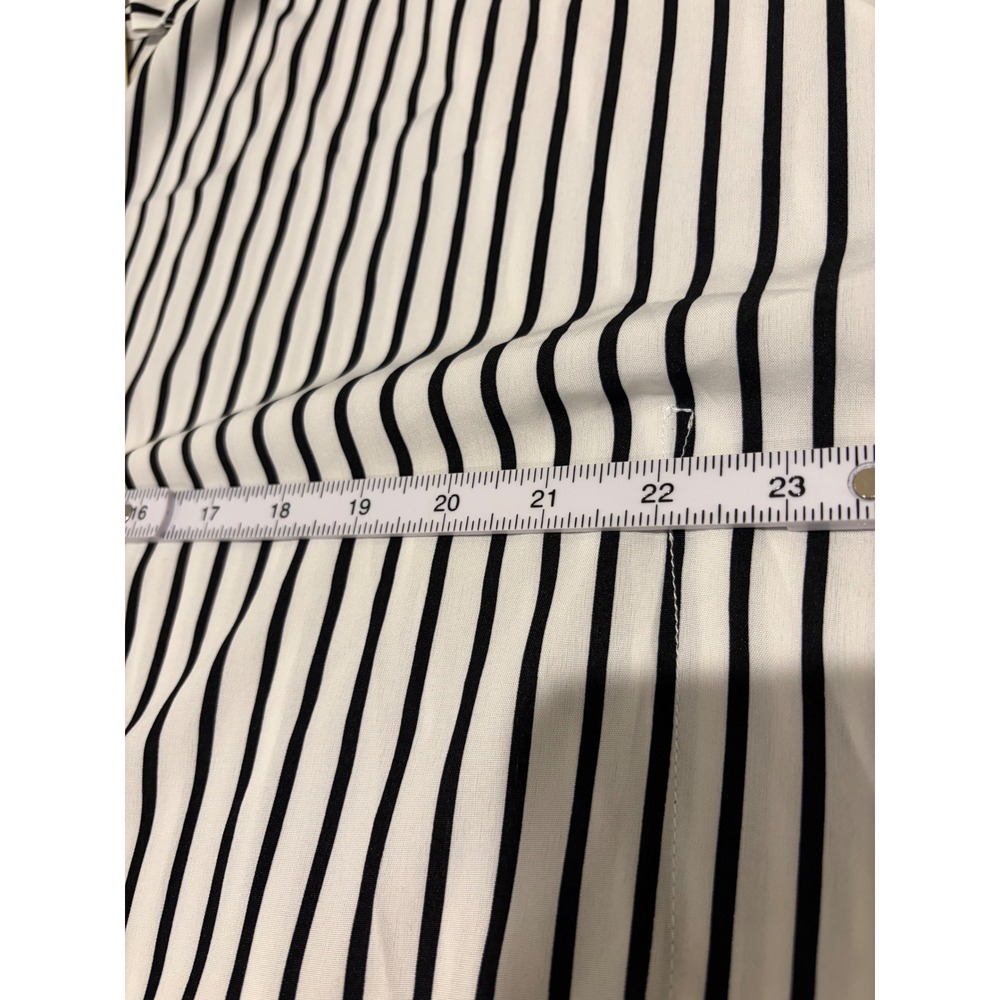 Ekouaer Womens Striped Button Down Swim Cover Up Black White Oversized Small NWT - Picture 6 of 6